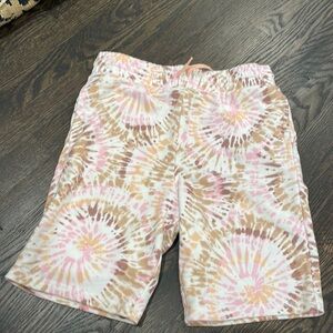 Lands End Tie Dye Kids Bahama Shorts - size XL 14-16
